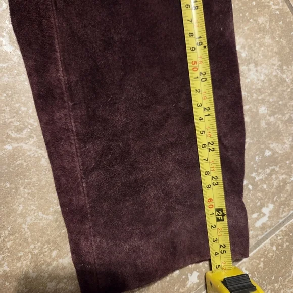 St. John Bay Women’s Vintage Genuine Leather Purple Sueded Jacket. Sz M Western - Picture 8 of 8